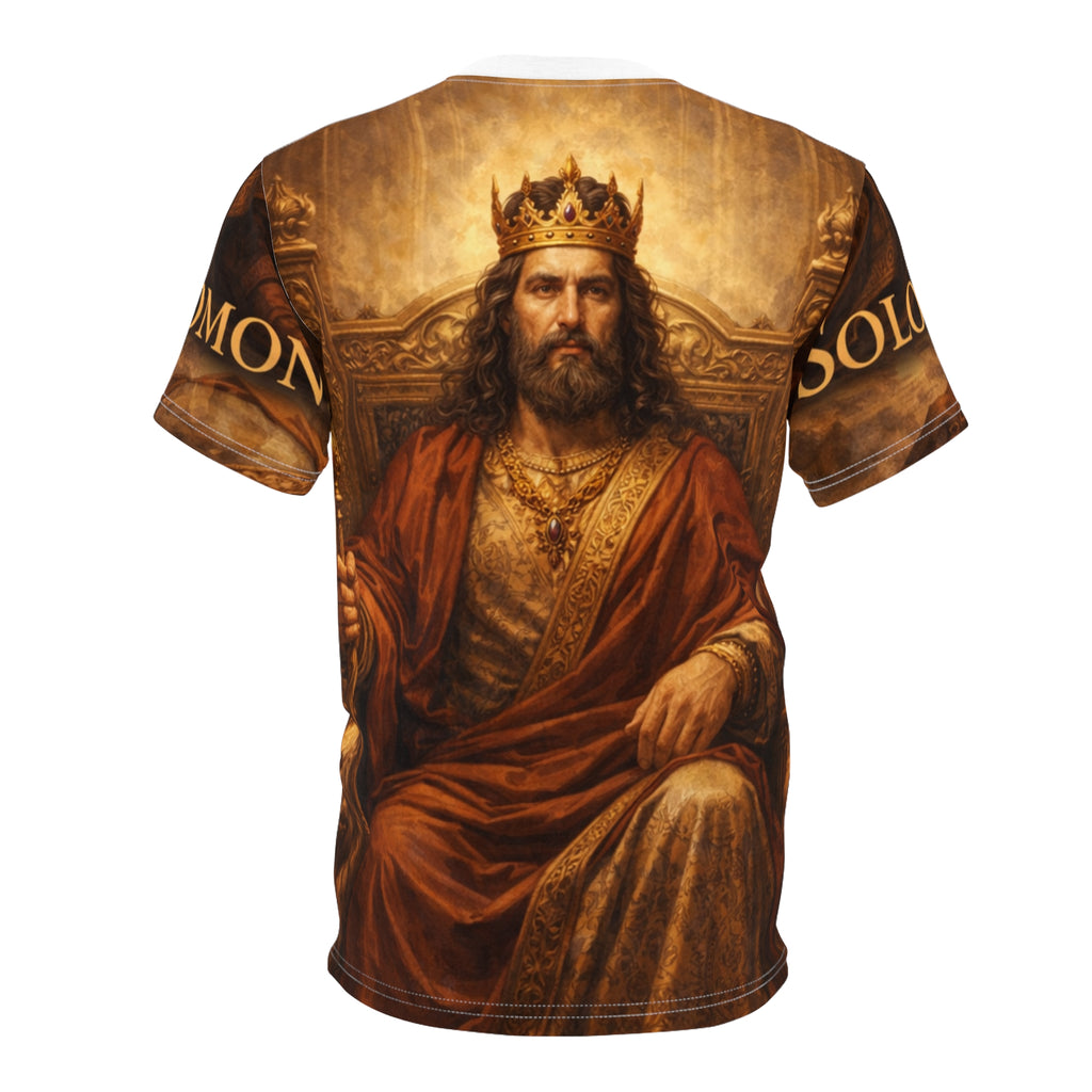Solomon – The King of Wisdom and Wealth | Biblical Royalty Wrap-Around Tee