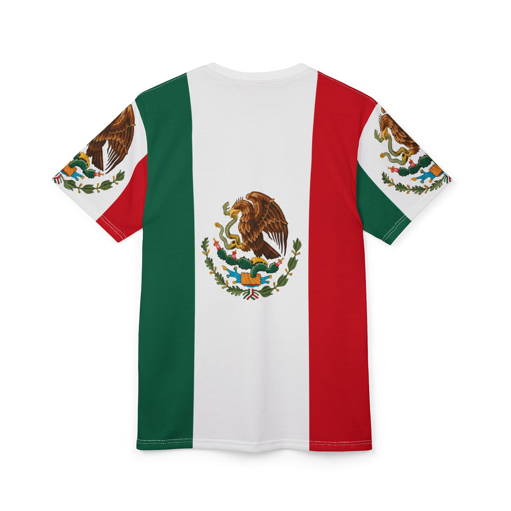 Mexico Flag T-Shirt — Mexican National Emblem All-Over Print Tee