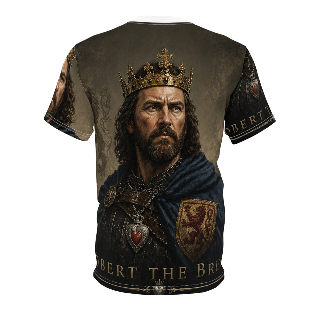 Robert the Bruce Portrait Tee — Medieval King All-Over Print T-Shirt