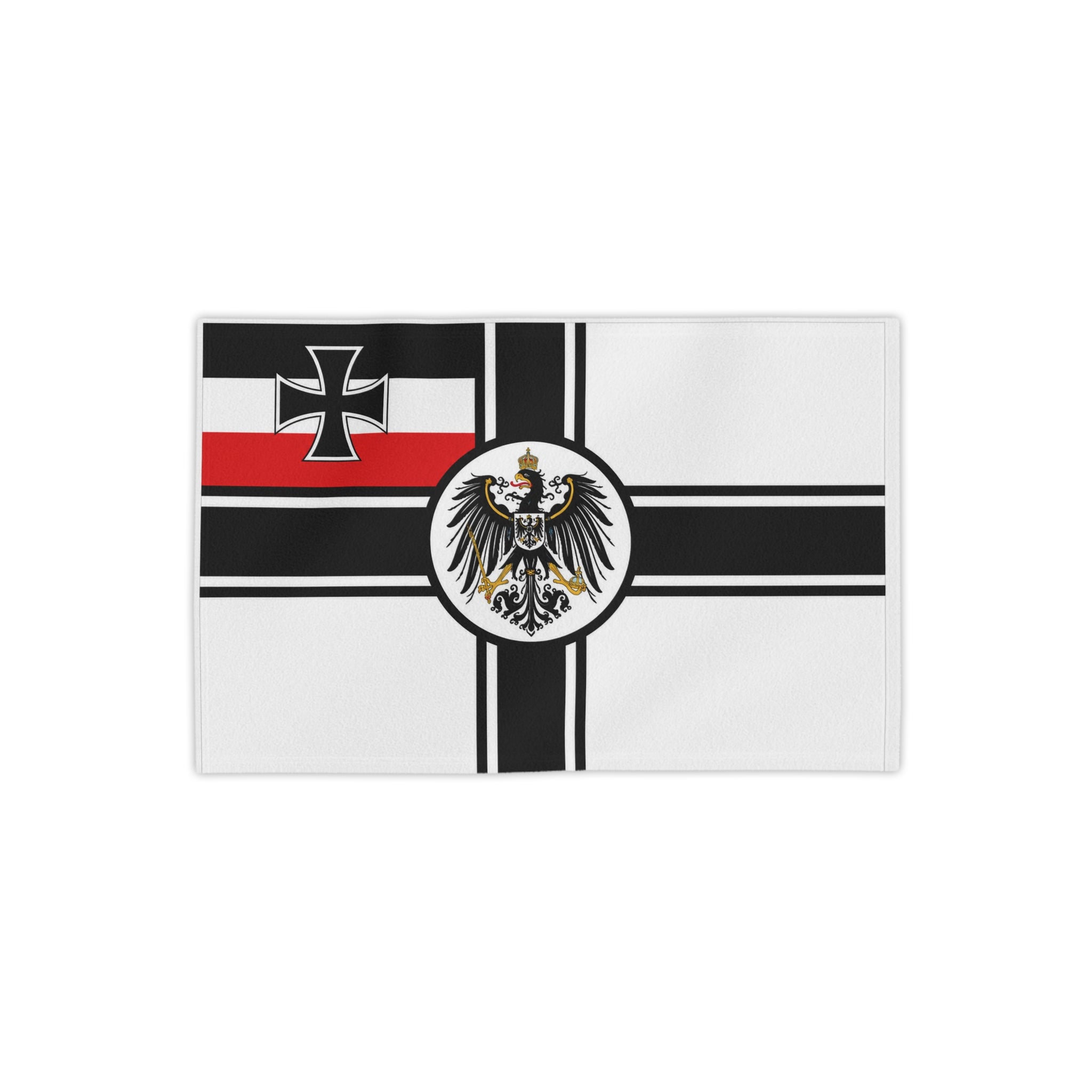 Beach Towel - German Imperial Eagle Flag Design