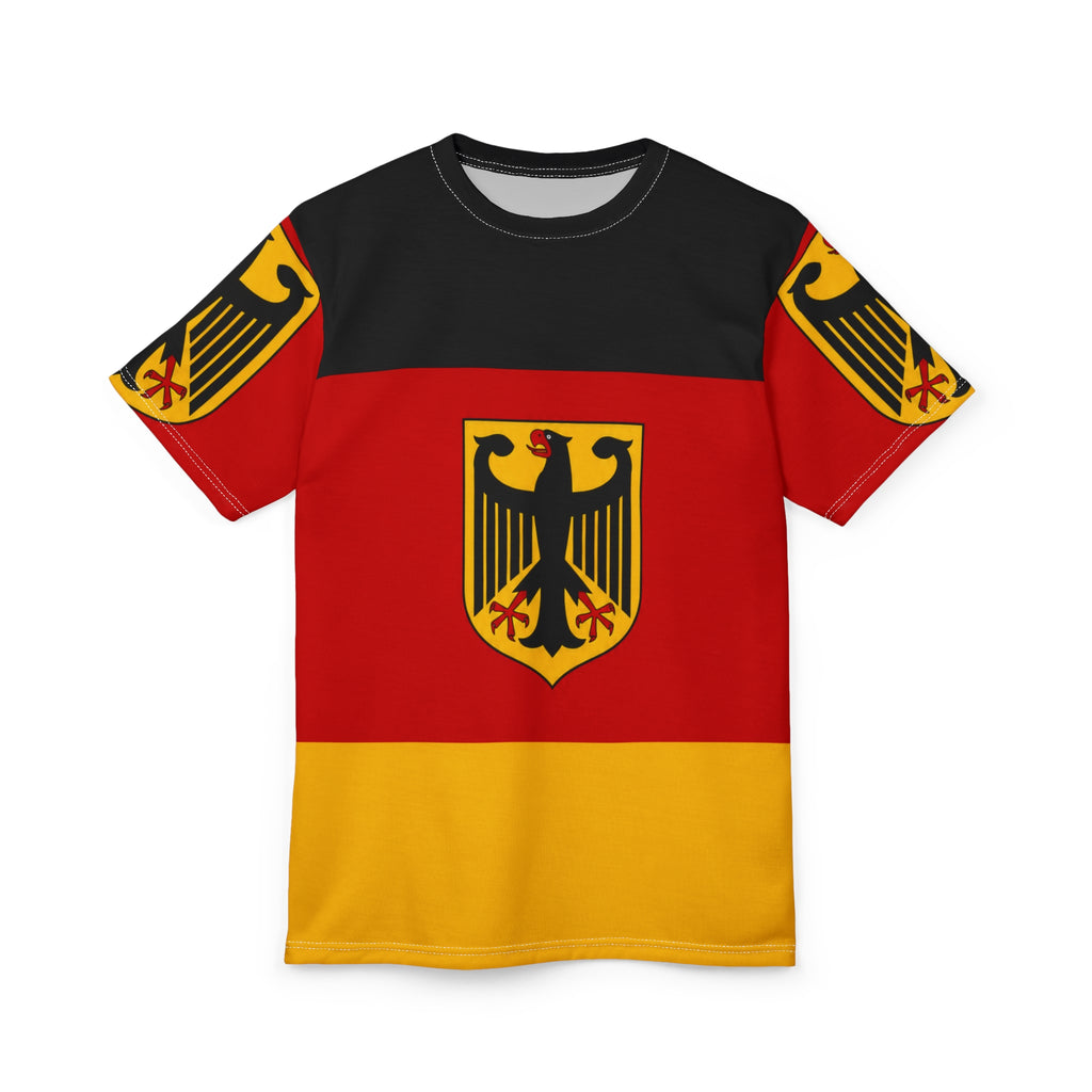 Germany Flag Eagle Tee — German Coat of Arms All-Over Print Shirt