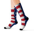 American Flag Sublimation Socks — Patriotic Stars & Stripes Crew Socks for 4th of July