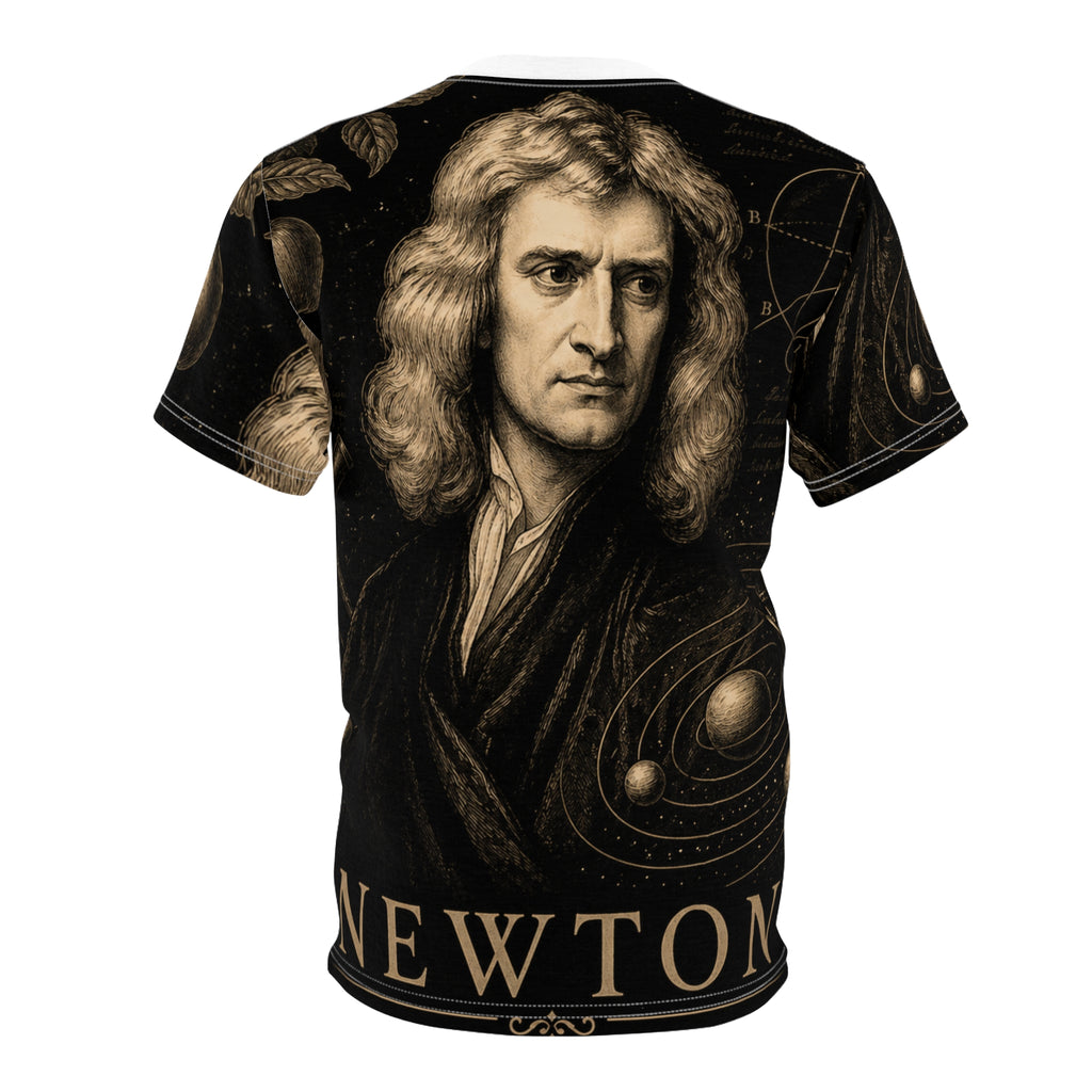 Newton Portrait Tee — Vintage Scientist Graphic T-Shirt