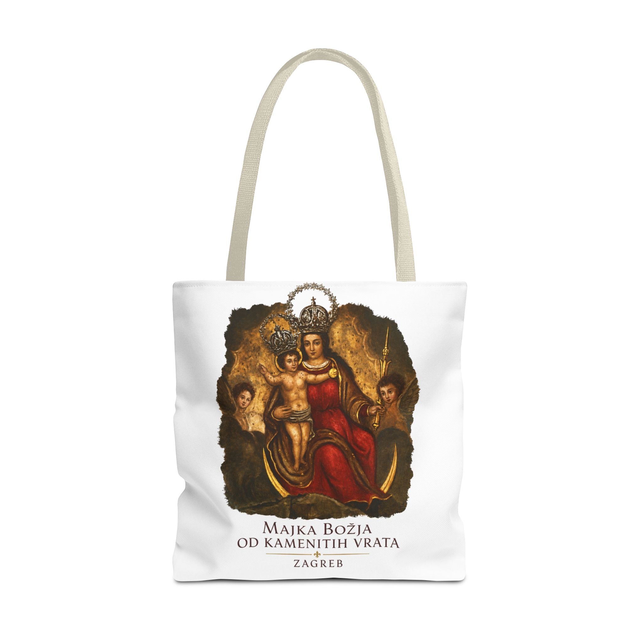 Madonna and Child Tote Bag — 'Majka Božja od Kamenitih Vrata' Zagreb Religious Art Tote