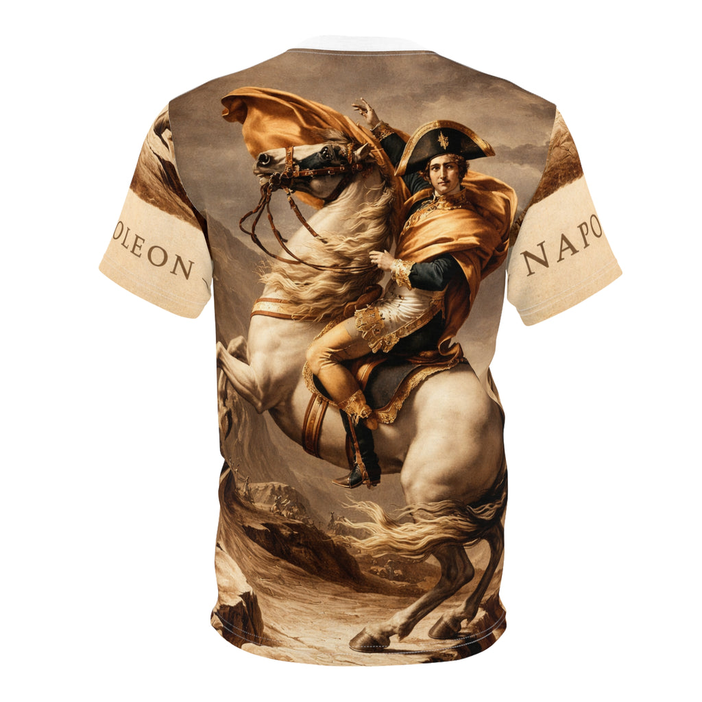 Napoleon Crossing the Alps Tee — Vintage Historical Art All-Over Print Shirt