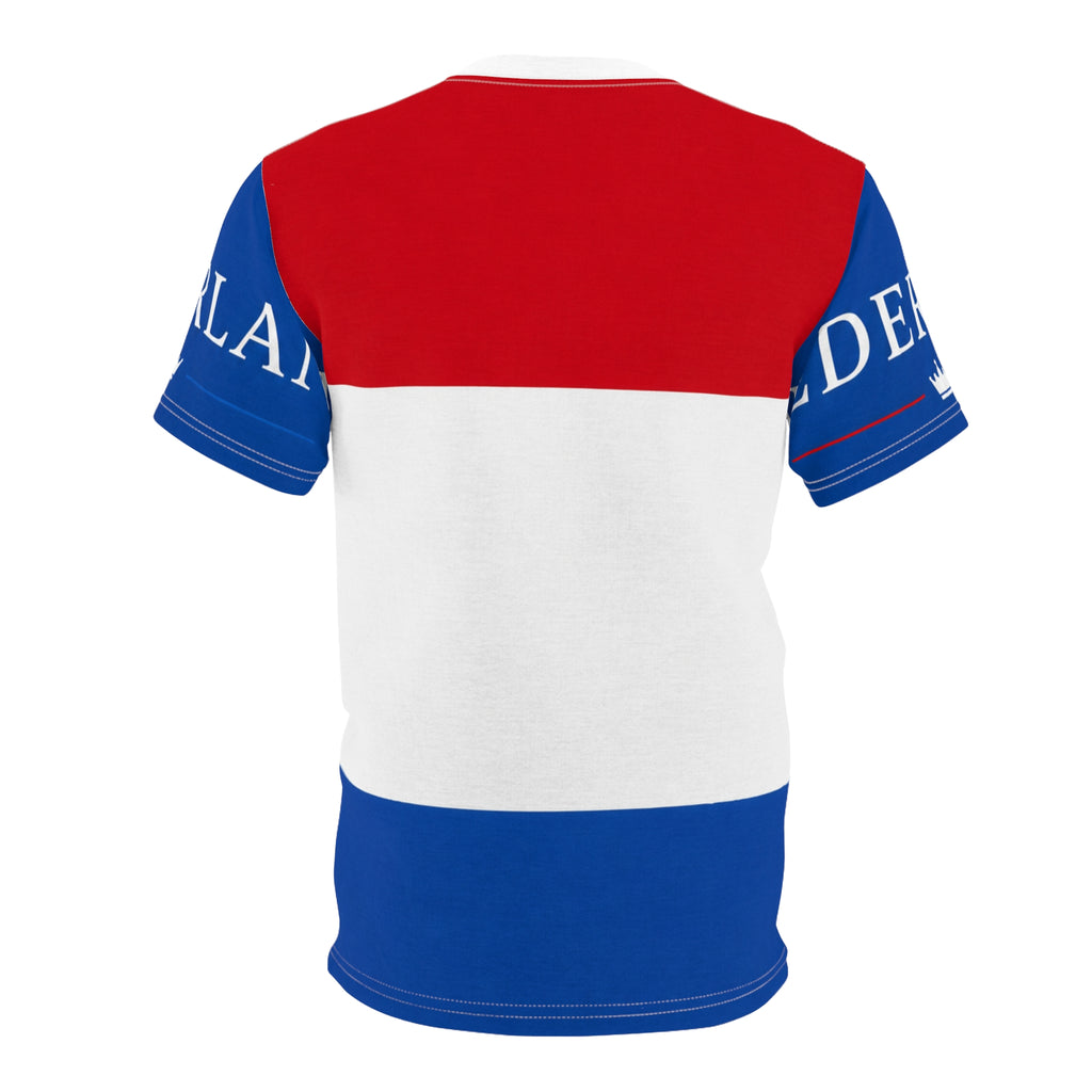 Netherlands Flag Colorblock Tee — Dutch Pride AOP Shirt