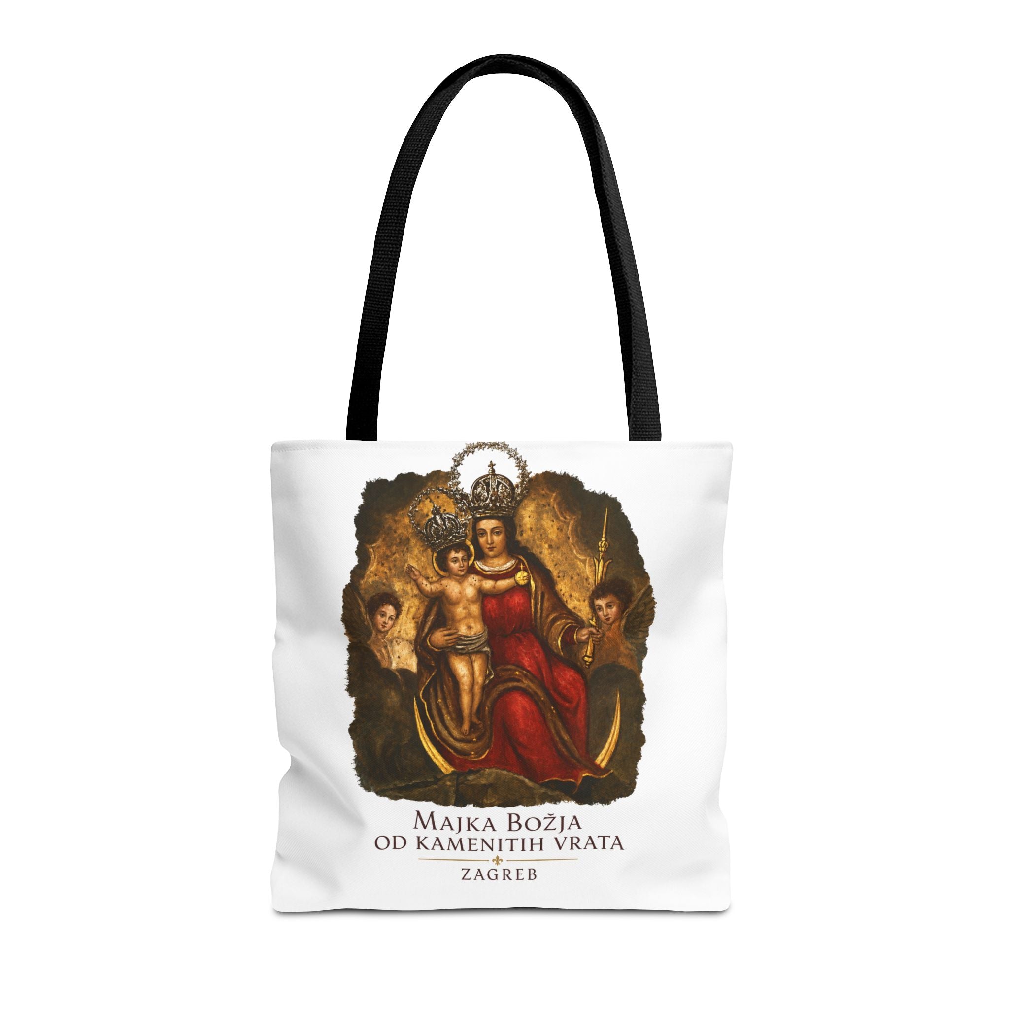 Madonna and Child Tote Bag — 'Majka Božja od Kamenitih Vrata' Zagreb Religious Art Tote