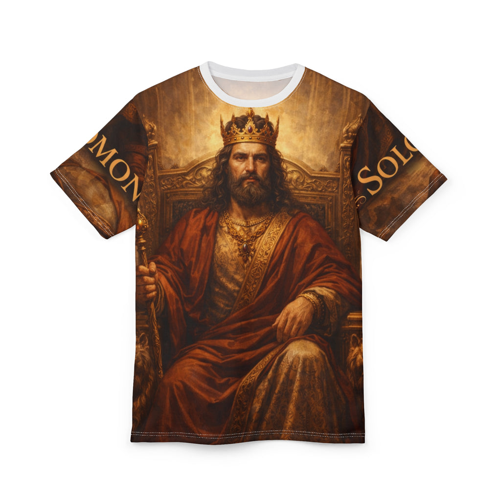 Solomon – The King of Wisdom and Wealth | Biblical Royalty Wrap-Around Tee