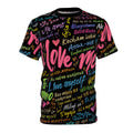I Love Me All-Over Print Tee — Self-Love Multilingual 11/11