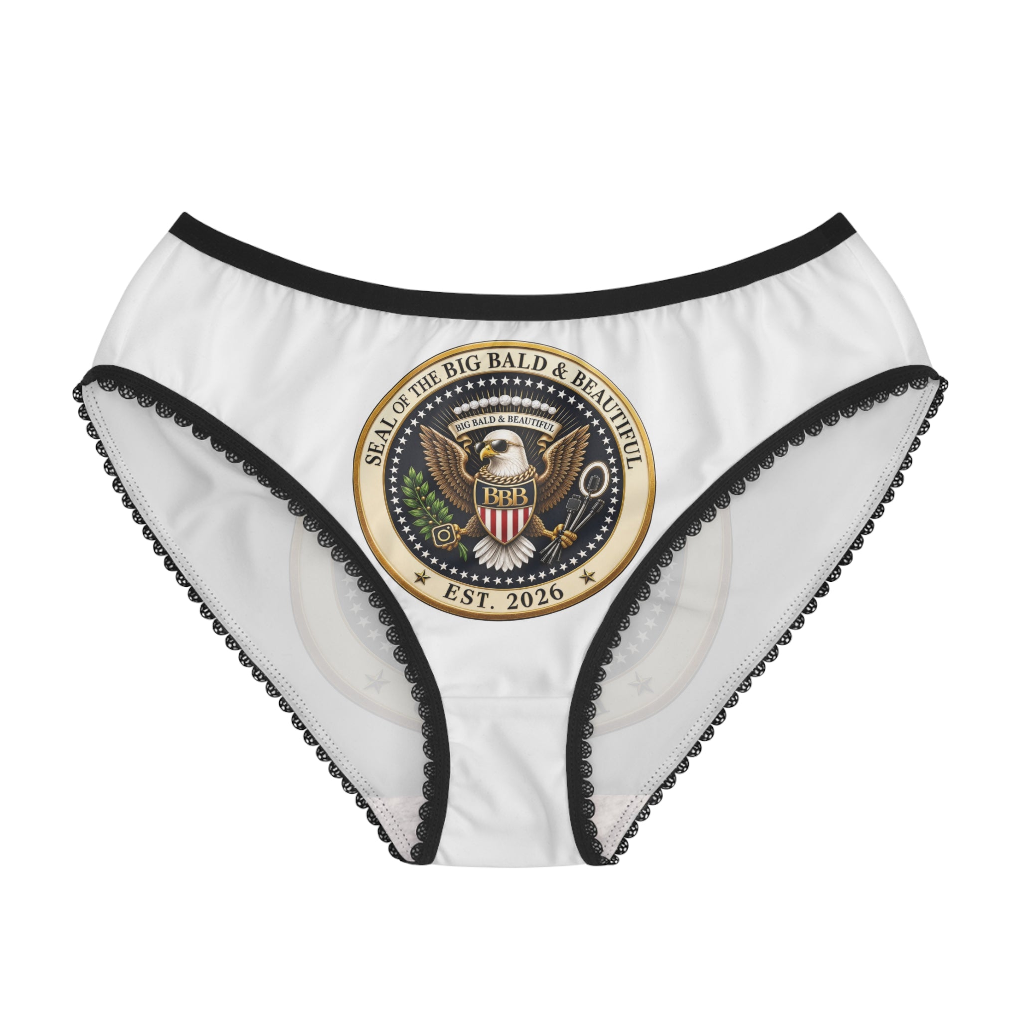 Women's Briefs — 'Seal of the Big Bald & Beautiful' Comfy Cotton-Blend Underwear (Est. 2026)