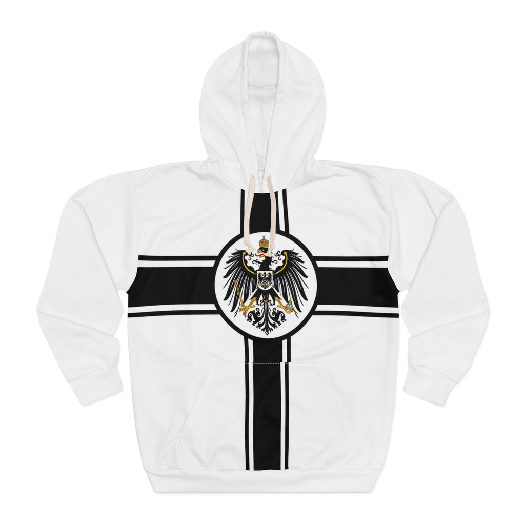 Iron Cross Graphic Hoodie — Bold Black & Red Military-Inspired Pullover