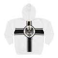 Iron Cross Graphic Hoodie — Bold Black & Red Military-Inspired Pullover