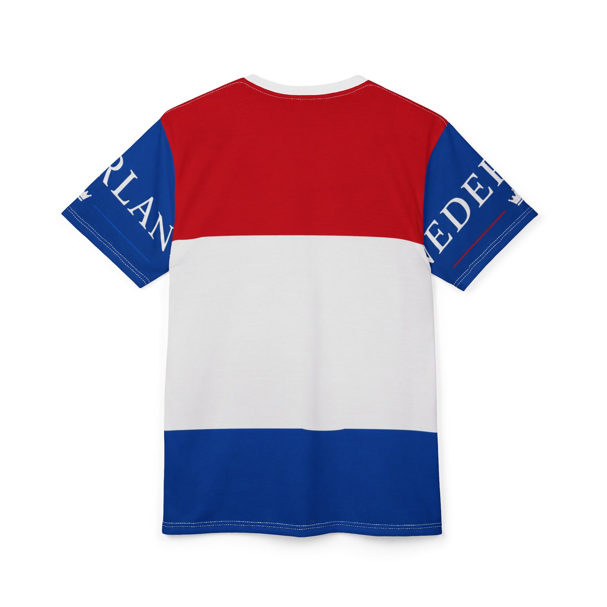 Netherlands Flag Colorblock Tee — Dutch Pride AOP Shirt
