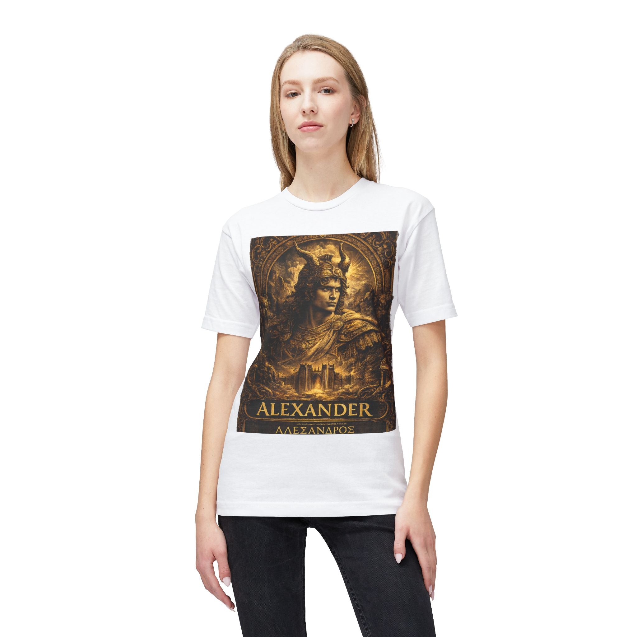 Alexander Warrior T-Shirt — Vintage Greek Hero Graphic