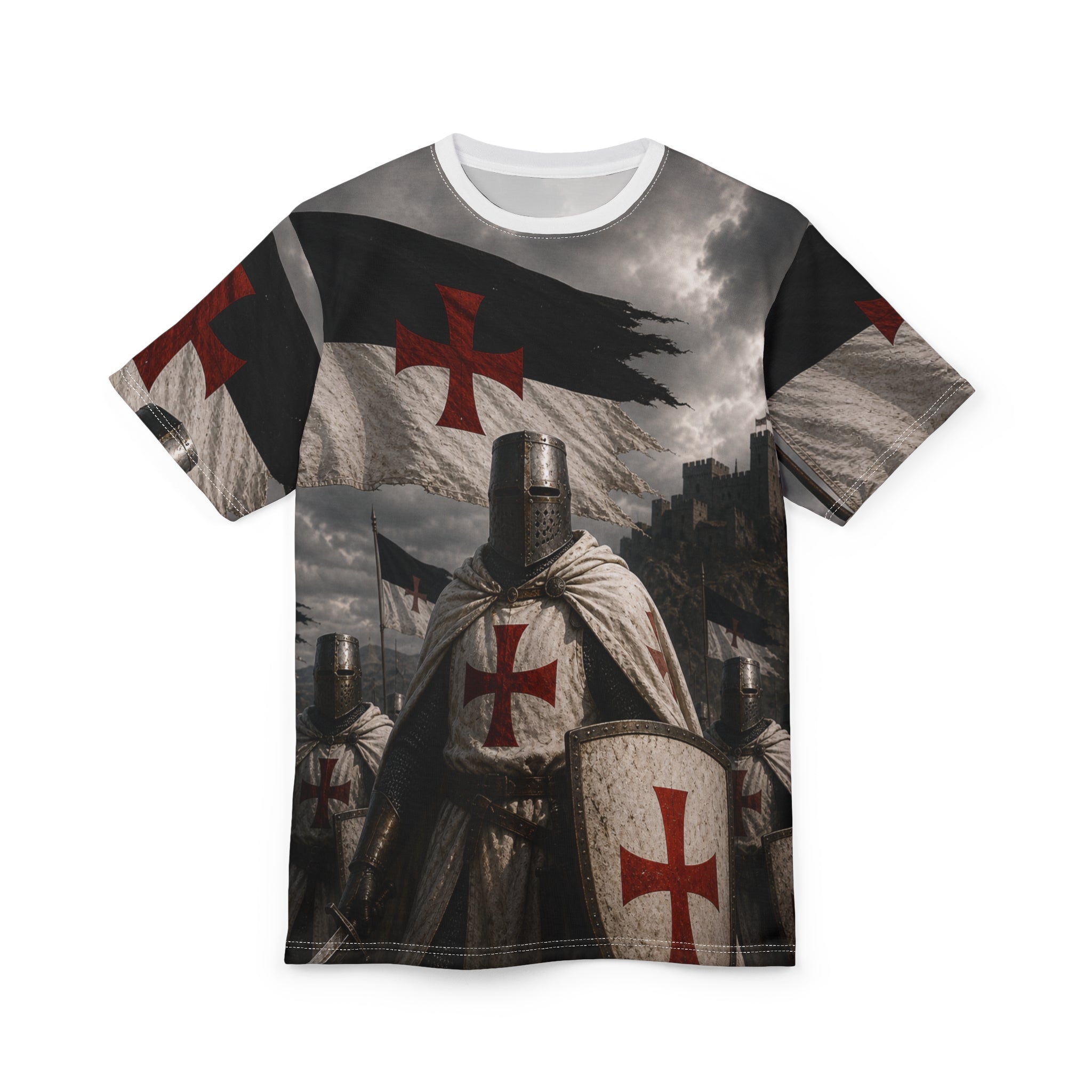 Knight Templar Crusader All-Over Print Tee