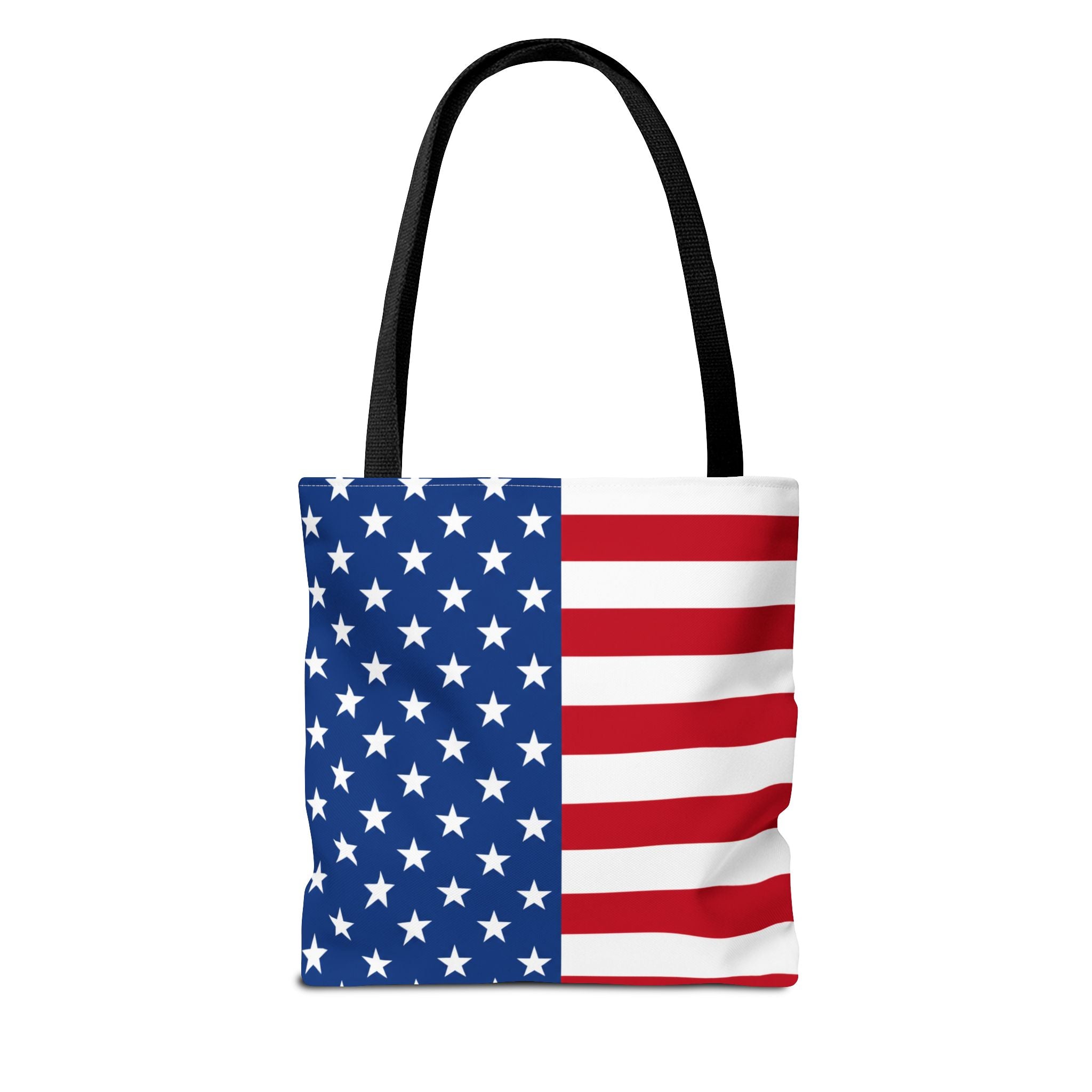 American Flag Tote Bag — Patriotic USA Stars & Stripes Beach, Grocery & Fourth of July Tote