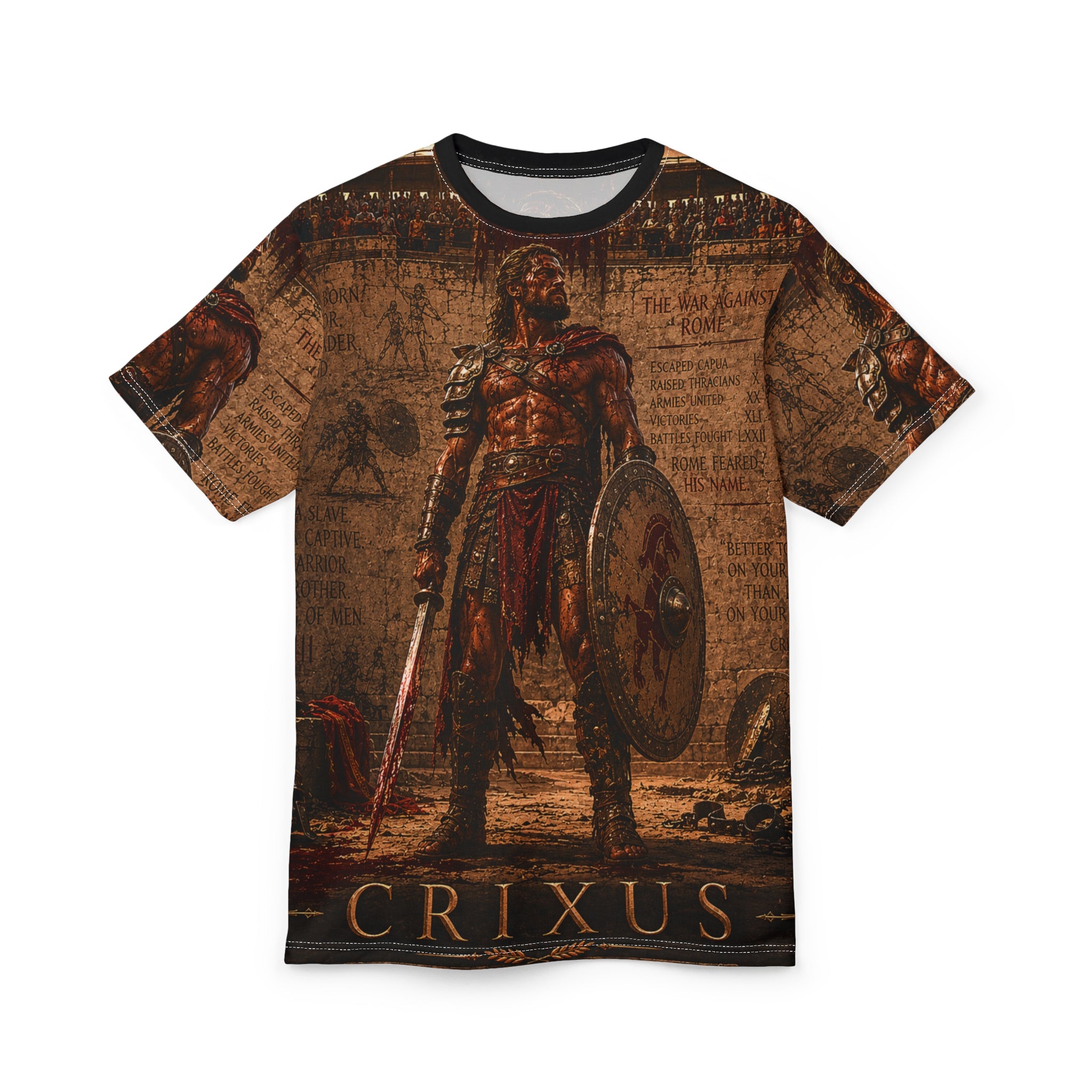 CRIXUS — The Gallic Lion– Ancient Warrior All-Over Print Shirt
