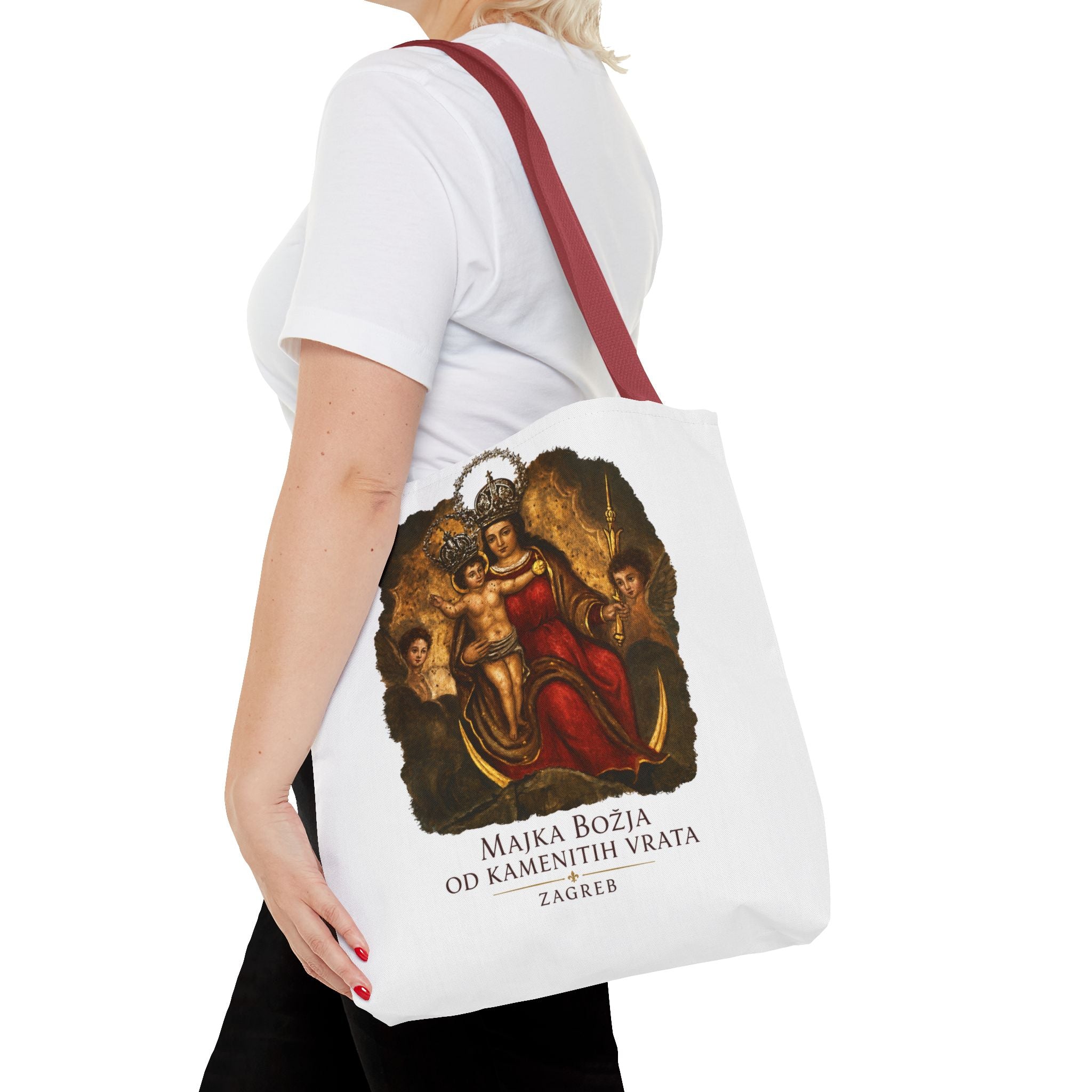 Madonna and Child Tote Bag — 'Majka Božja od Kamenitih Vrata' Zagreb Religious Art Tote