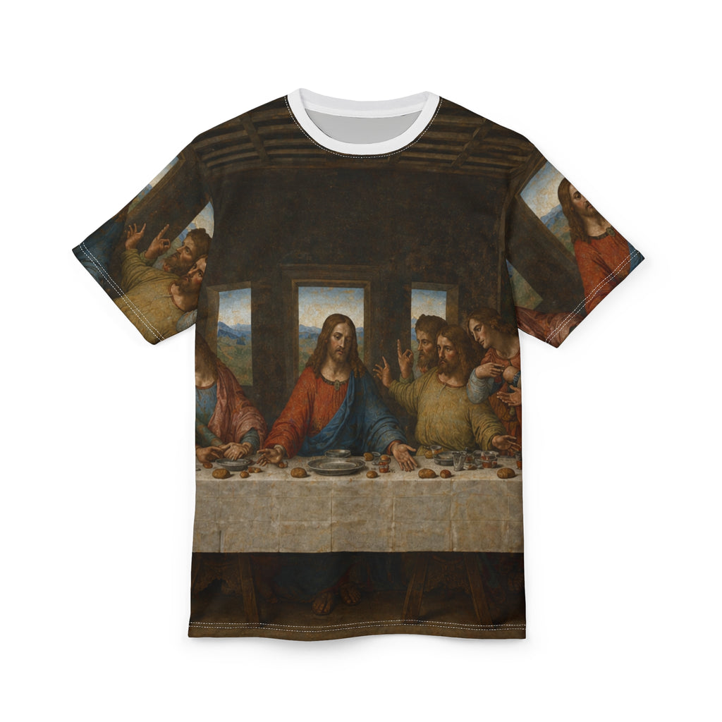 All-Over Print Religious Tee — The Last Supper Art Shirt