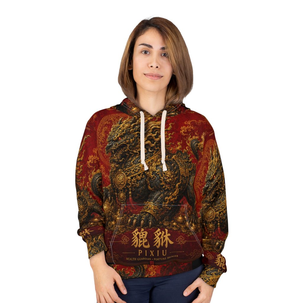 Pixiu Mythic Hoodie — Chinese Guardian Dragon Pullover