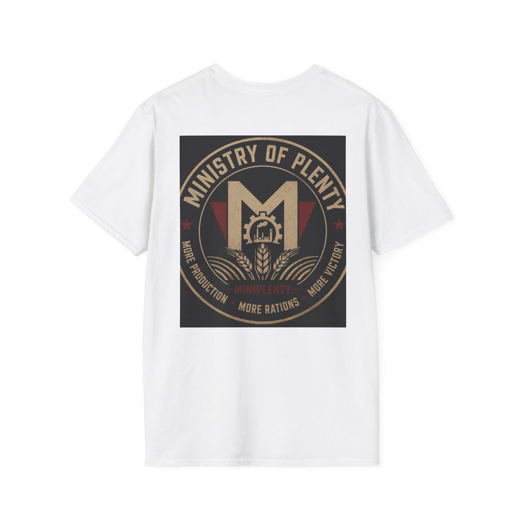 Ministry of Plenty T-Shirt | Miniplenty Emblem | Inspired by George Orwell’s 1984 | Dystopian Literary Apparel