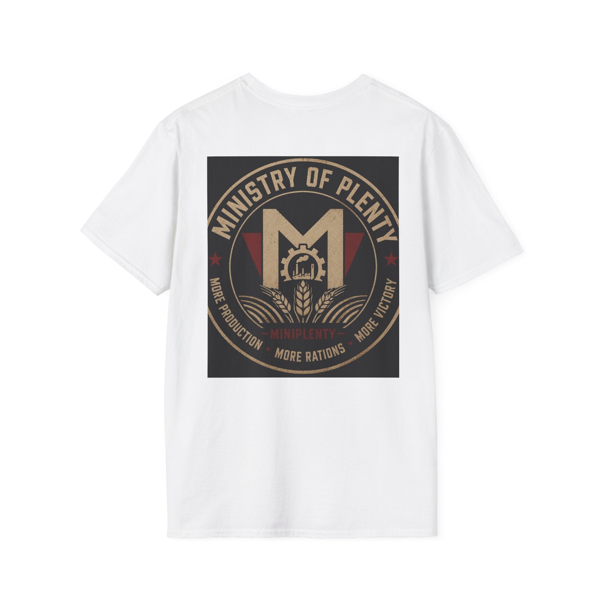 Ministry of Plenty T-Shirt | Miniplenty Emblem | Inspired by George Orwell’s 1984 | Dystopian Literary Apparel