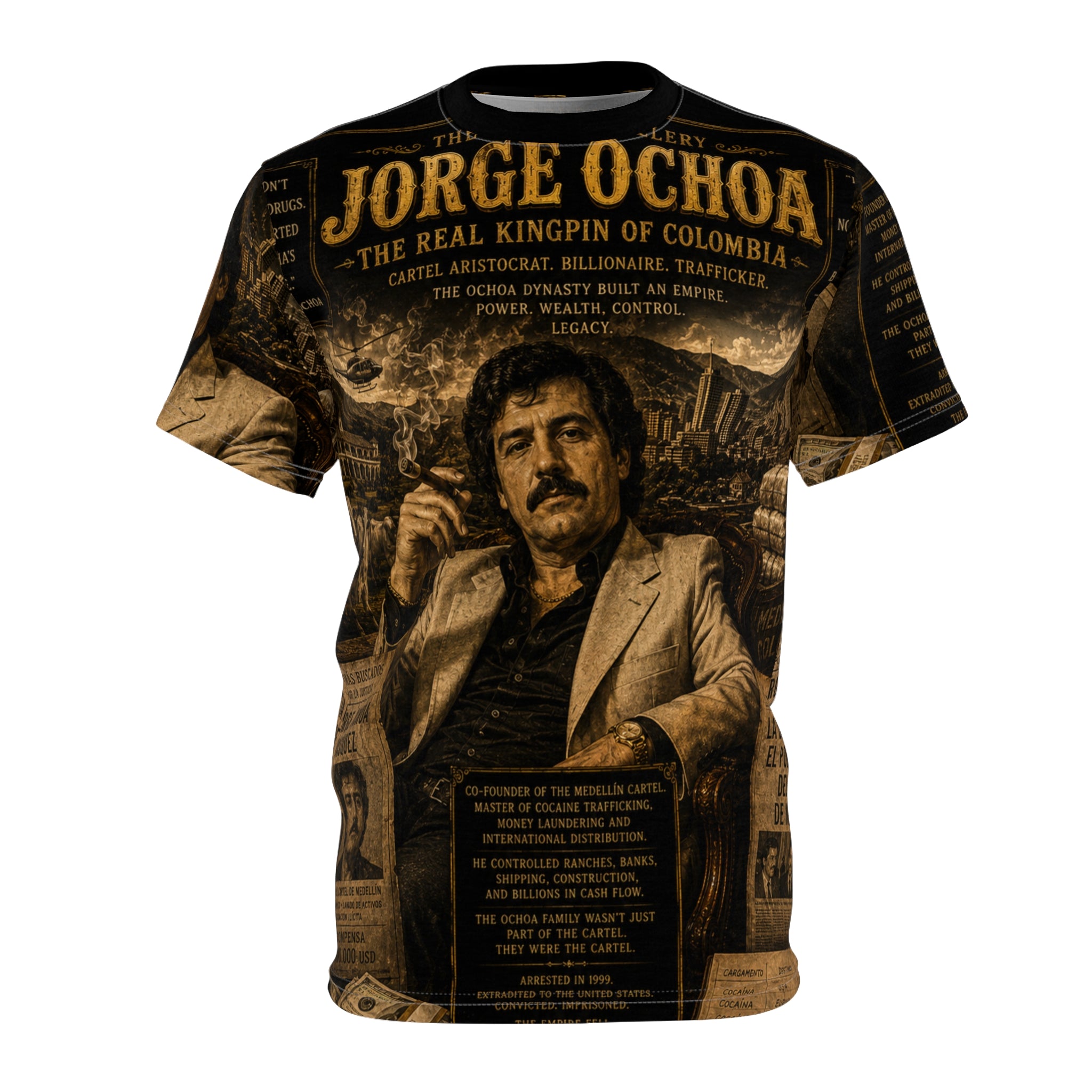 Jorge Ochoa — The Cartel Aristocrat-Jorge Ochoa' All-Over Print Shirt