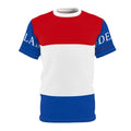 Netherlands Flag Colorblock Tee — Dutch Pride AOP Shirt