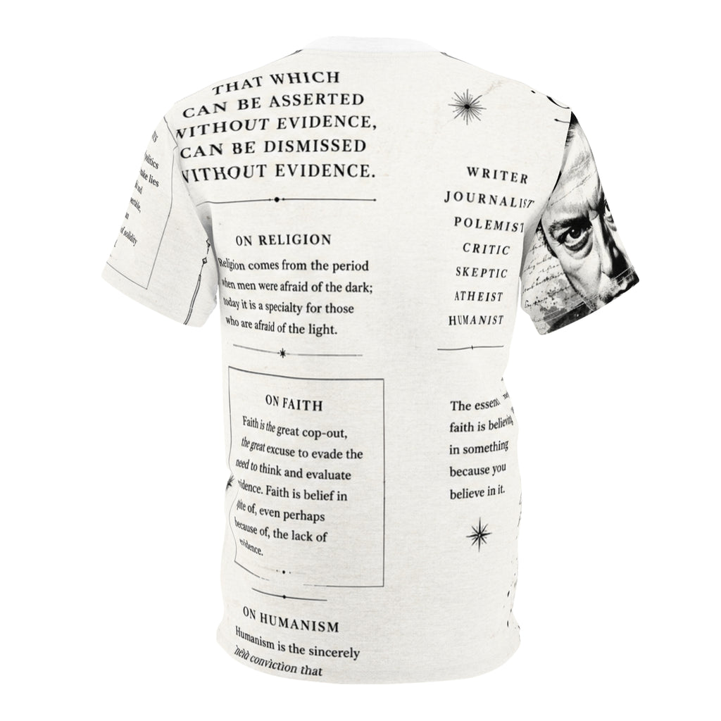 Christopher Hitchens "RELENTLESS INQUIRY"– Portrait & Quotes All-Over Print