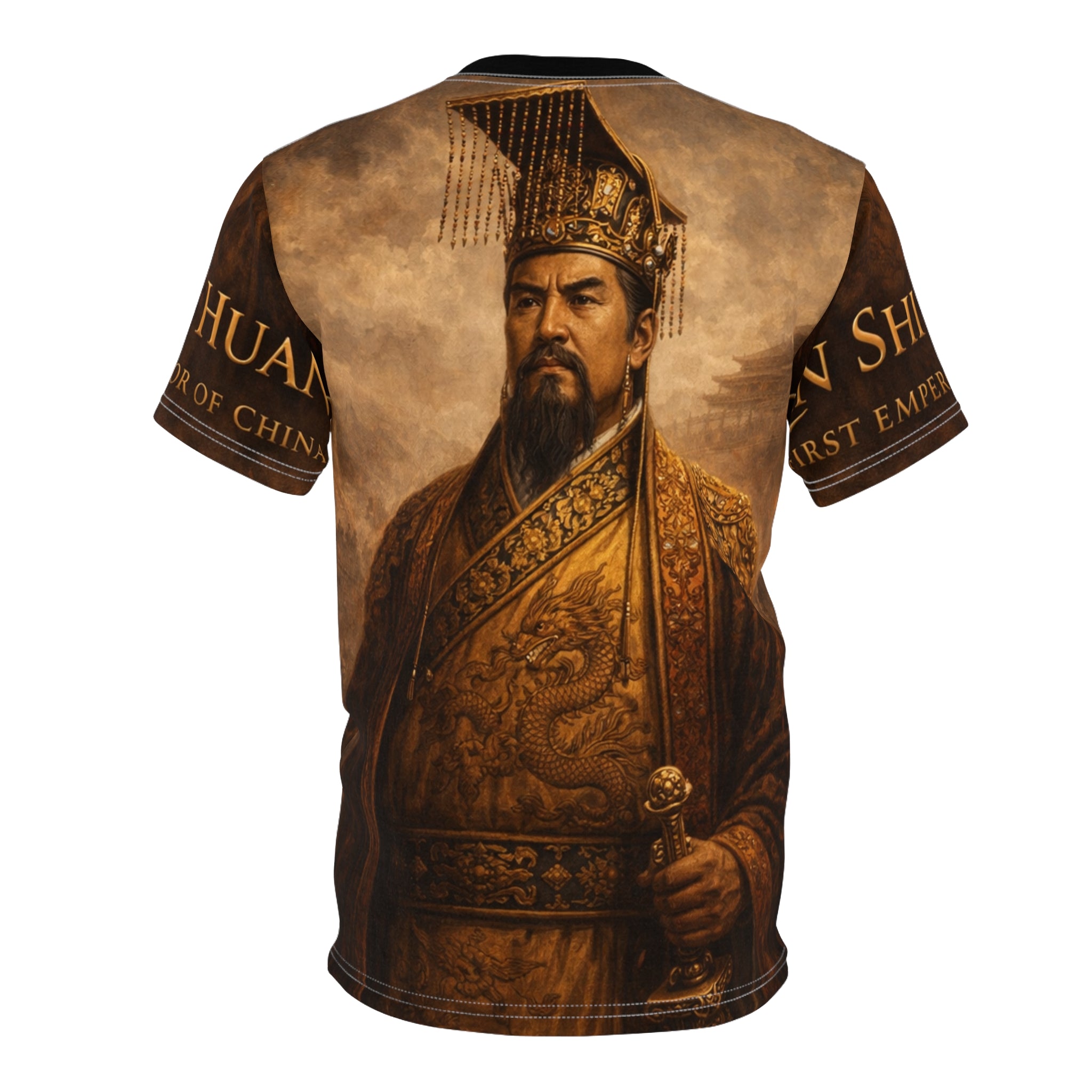 Emperor Qin Shi Huang Portrait Tee — Ancient China Historical Graphic Shirt