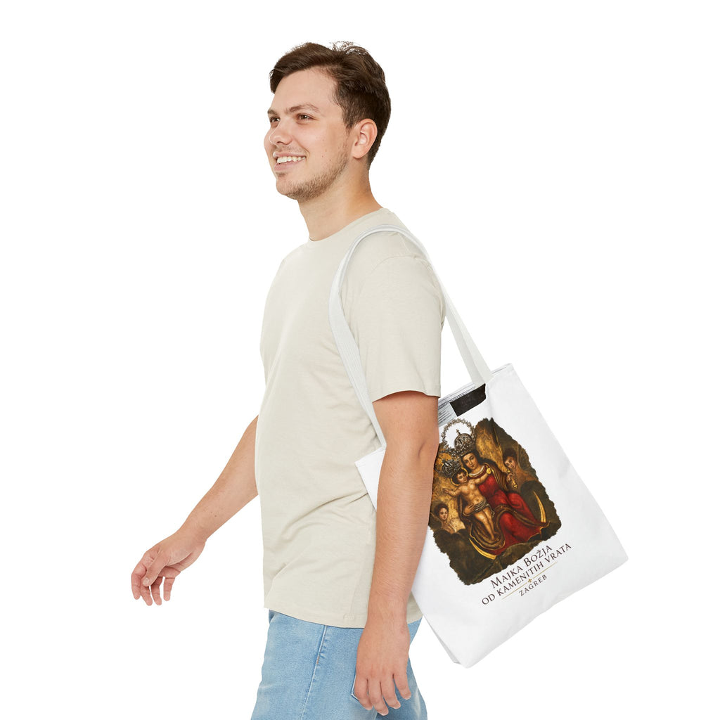 Madonna and Child Tote Bag — 'Majka Božja od Kamenitih Vrata' Zagreb Religious Art Tote