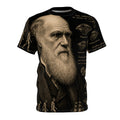 Charles Darwin Portrait Tee – "The Origin of Species" Vintage Science Graphic T-Shirt