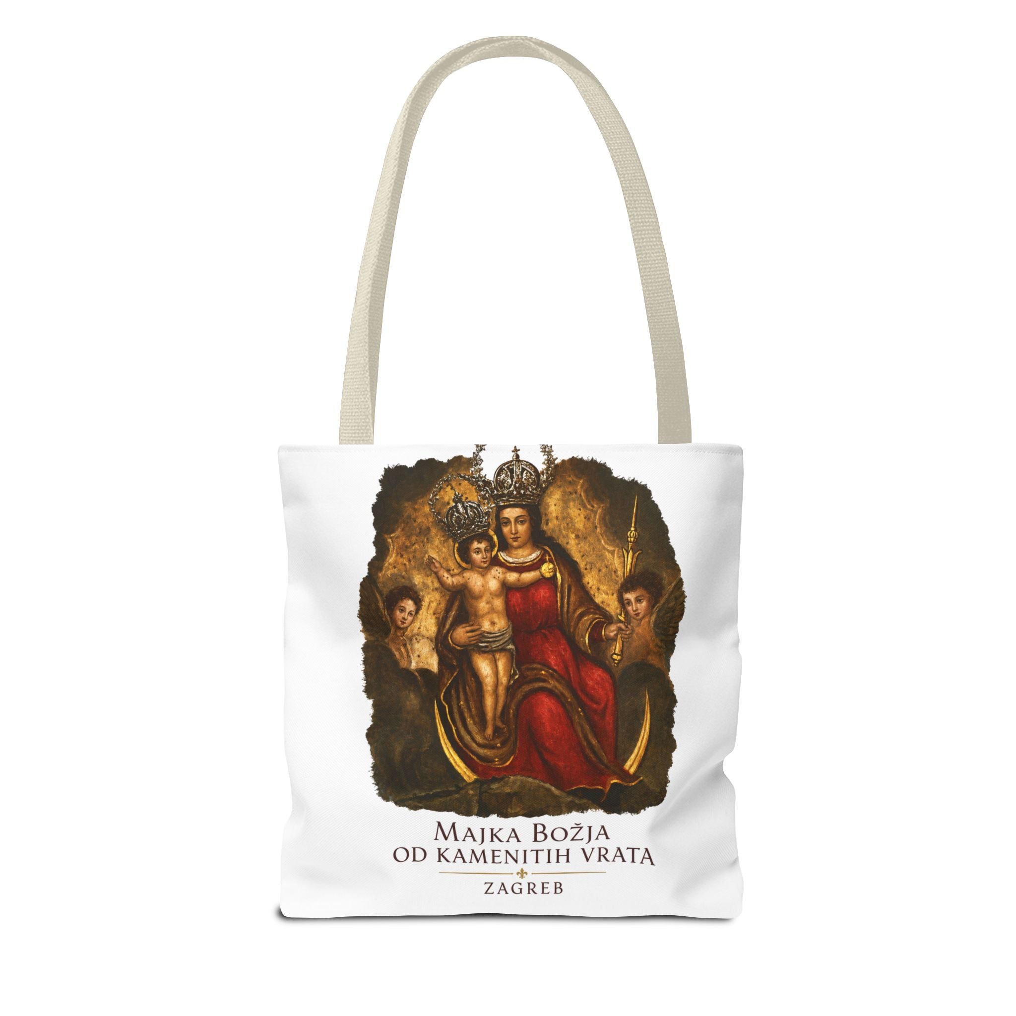 Madonna and Child Tote Bag — 'Majka Božja od Kamenitih Vrata' Zagreb Religious Art Tote
