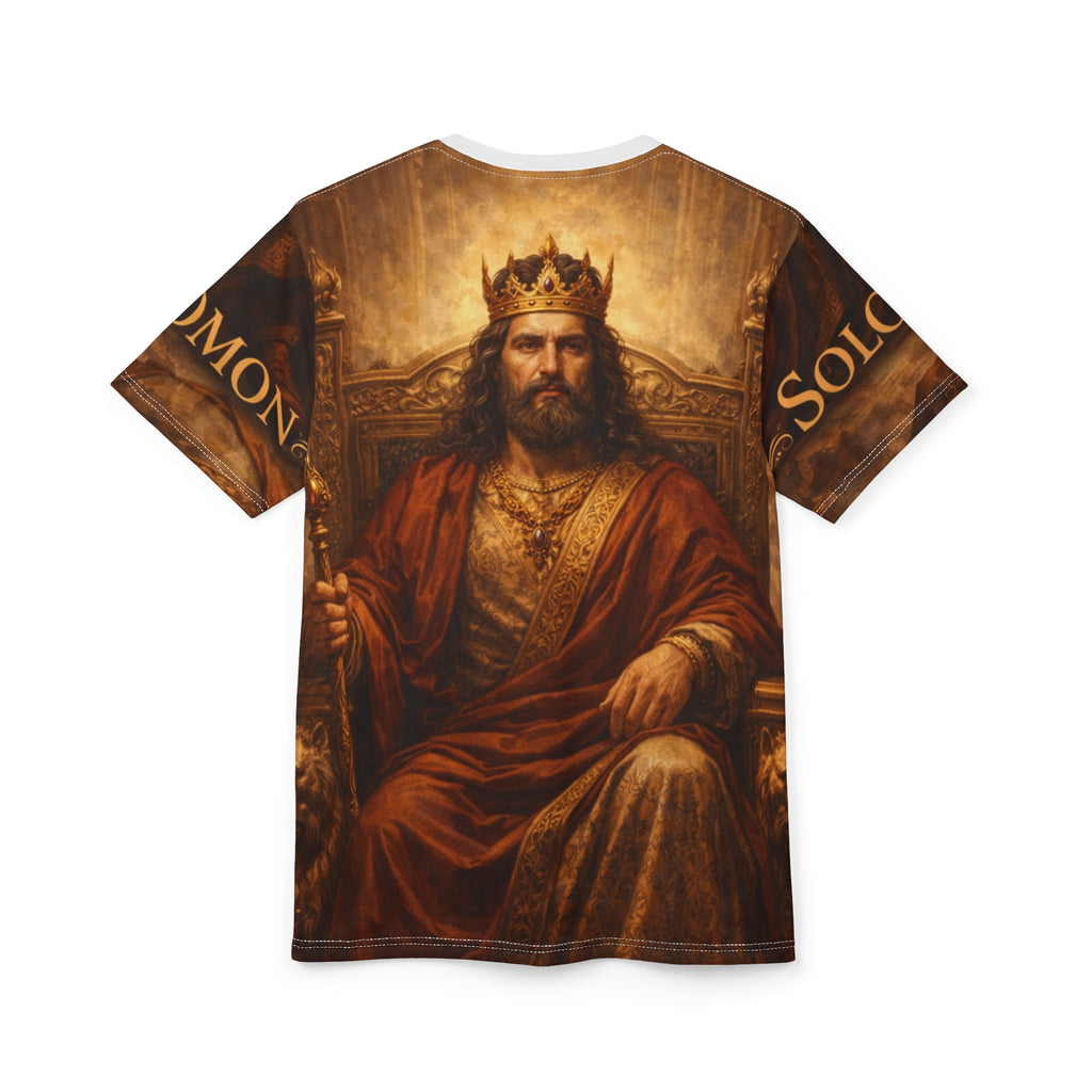 Solomon – The King of Wisdom and Wealth | Biblical Royalty Wrap-Around Tee