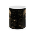 Einstein Science Ceramic Mug — Vintage Physics Equations Coffee Cup (11oz & 15oz)