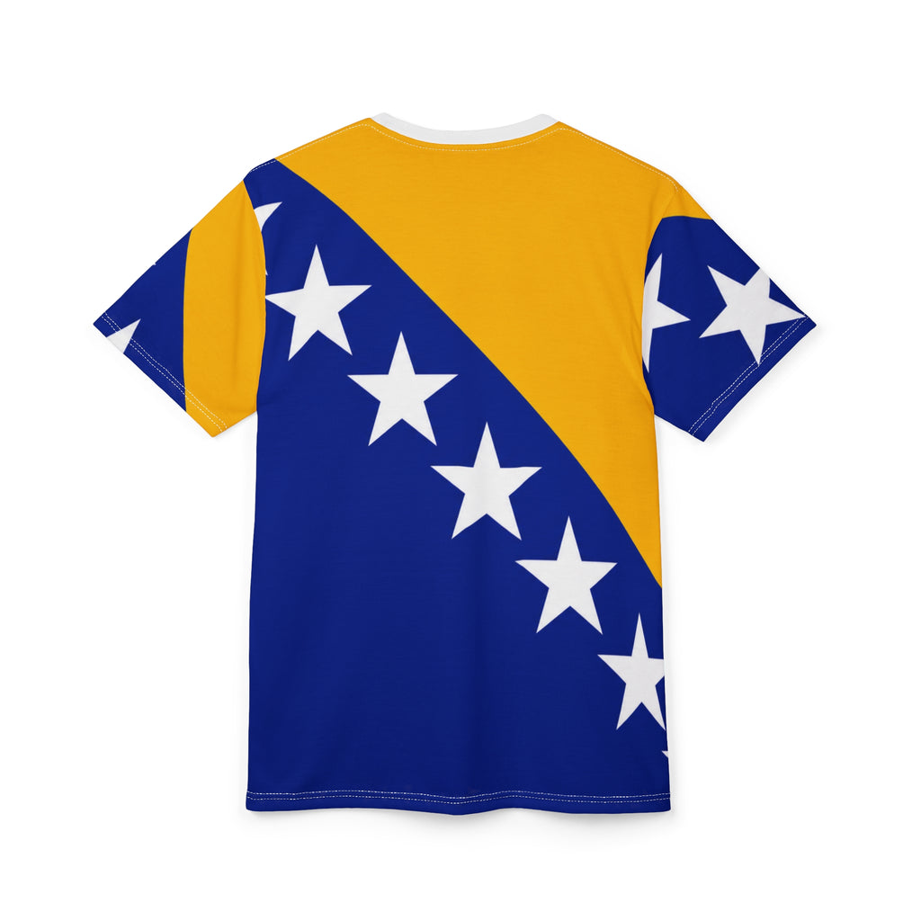 Bosnia Flag T‑Shirt — All-Over Print Bosnia & Herzegovina Tee