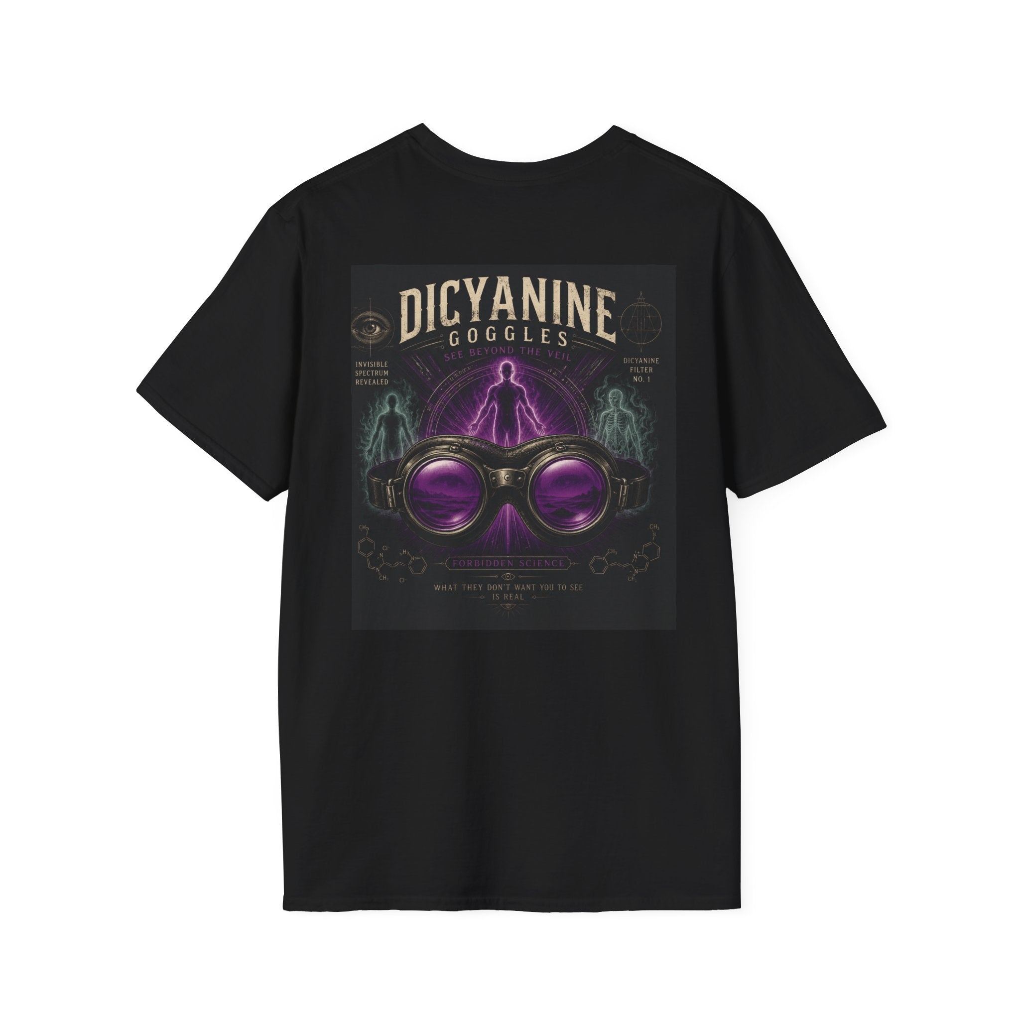 Dicyanin Goggles – See Beyond the Veil | Forbidden History T-Shirt