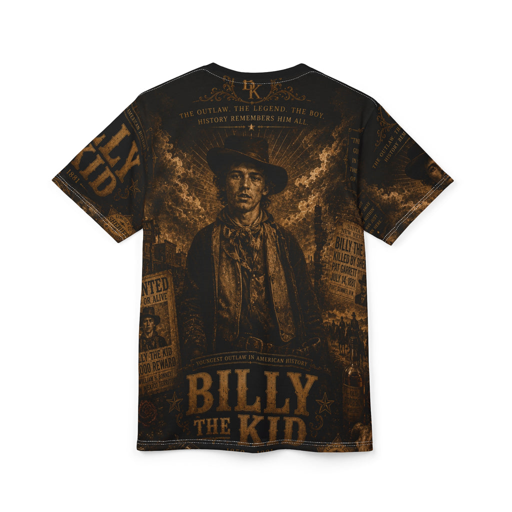 Billy the Kid Western Tee – Vintage Outlaw Graphic Shirt