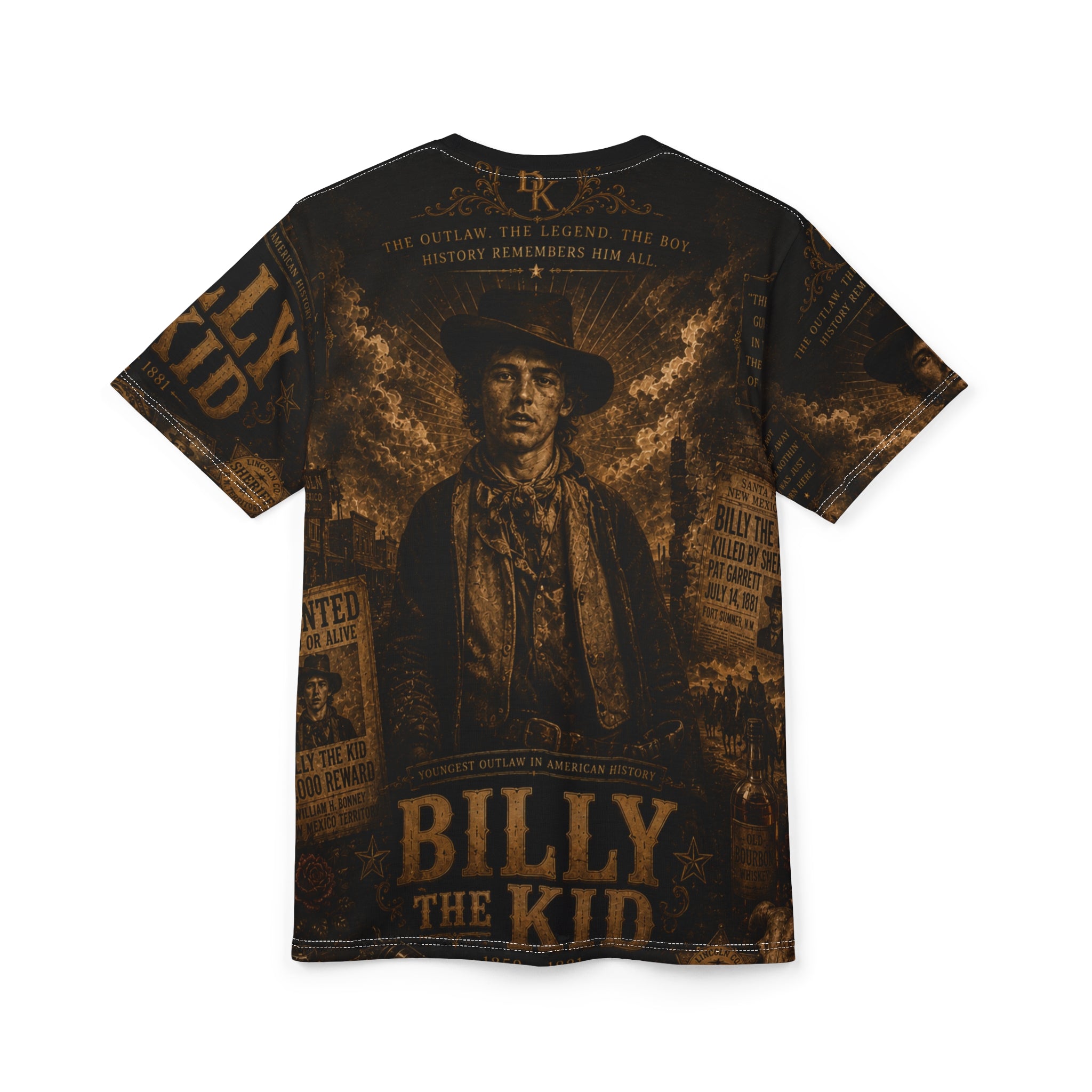 Billy the Kid Western Tee – Vintage Outlaw Graphic Shirt