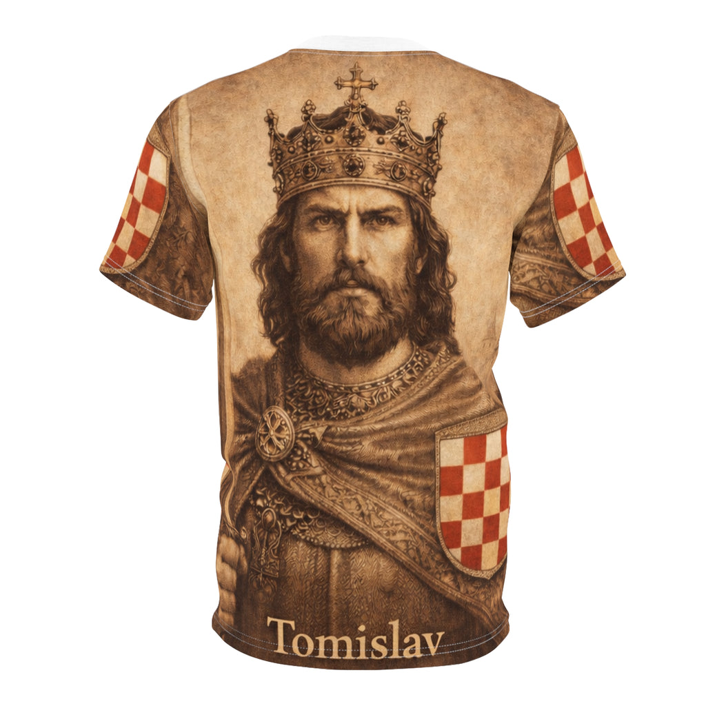 Tomislav King Portrait Tee — Medieval Croatian King All-Over Print Shirt