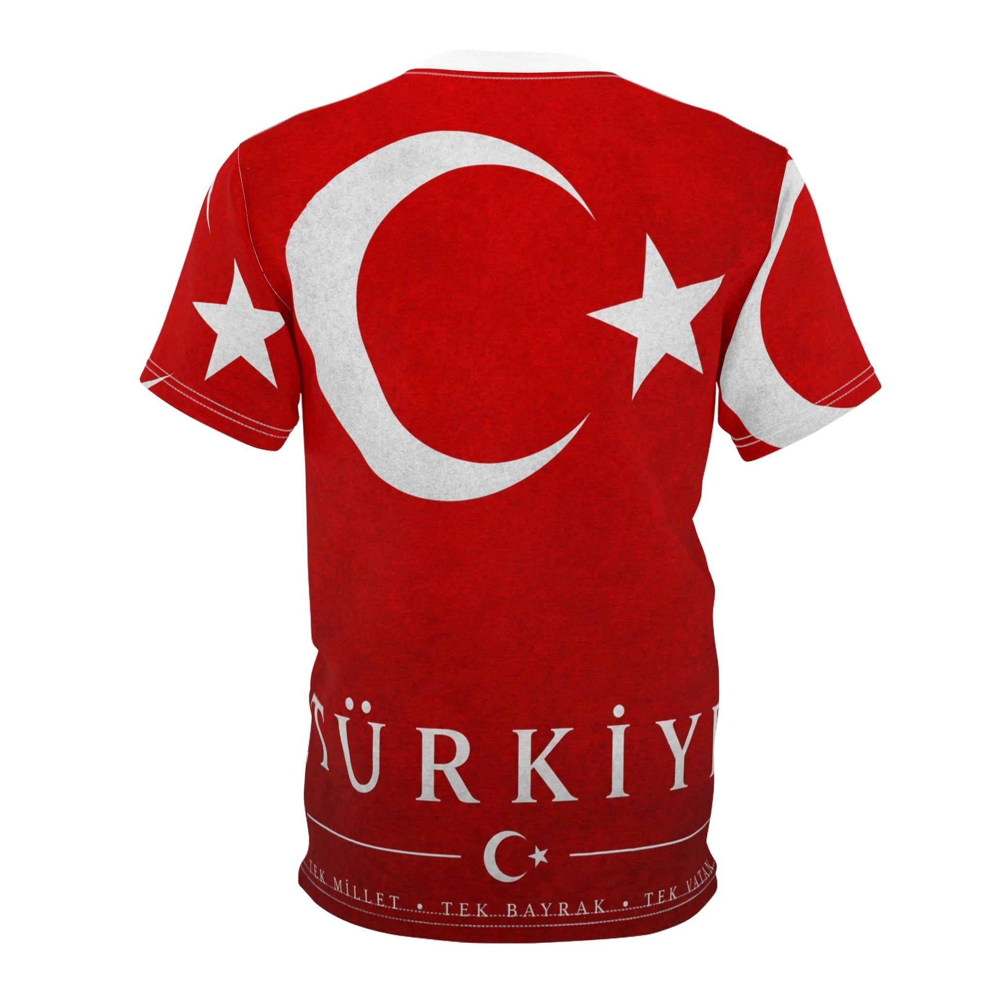 Turkey Flag T-Shirt – Türkiye Crescent & Star All-Over Print Tee
