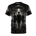 Men in Black Alien Squad All-Over Print Tee — Vintage Sci‑Fi UFO Graphic