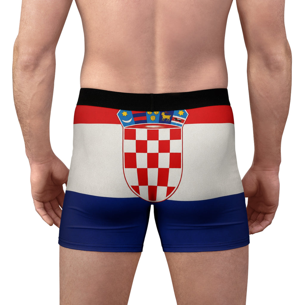 Croatia Flag Boxer Briefs – Men’s All-Over-Print National Pride Underwear