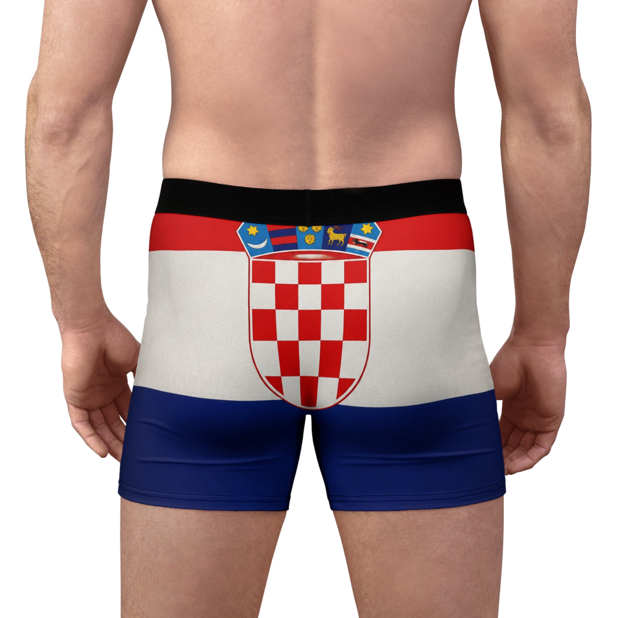 Croatia Flag Boxer Briefs – Men’s All-Over-Print National Pride Underwear