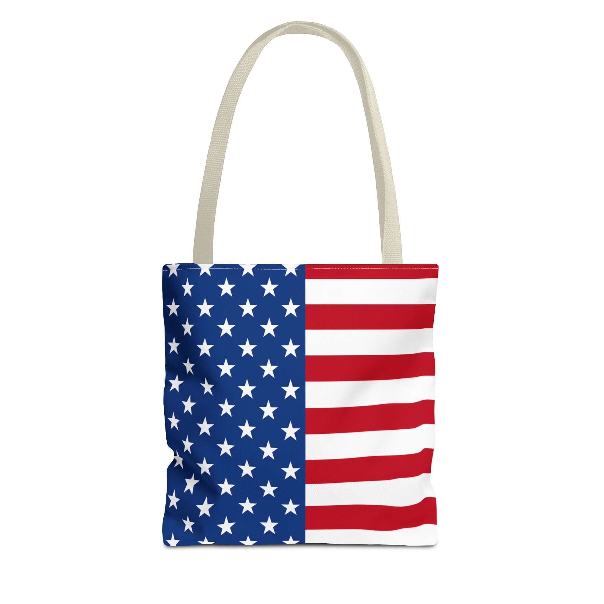 American Flag Tote Bag — Patriotic USA Stars & Stripes Beach, Grocery & Fourth of July Tote