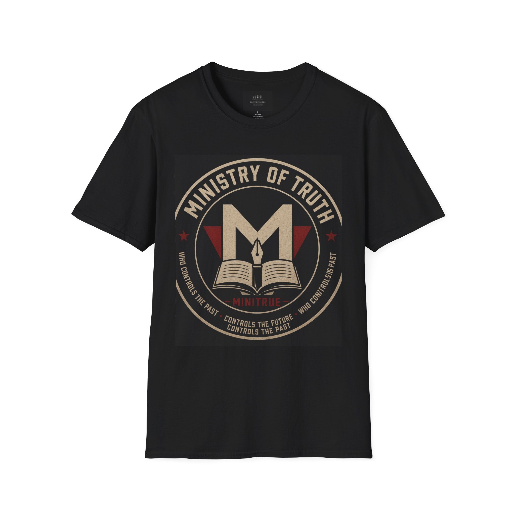 Ministry of Truth T-Shirt | Minitrue Emblem | Inspired by George Orwell’s 1984 | Dystopian Literary Apparel