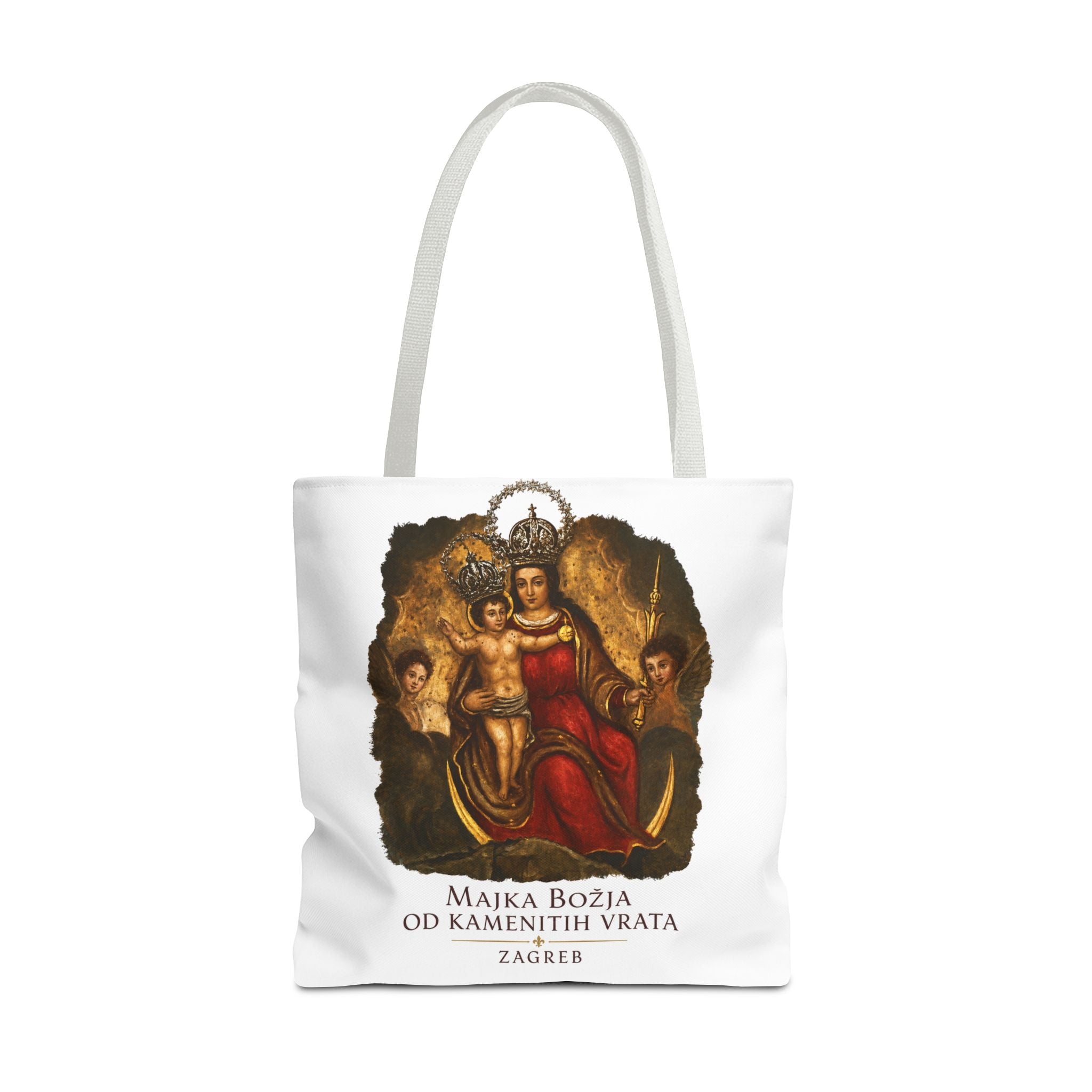 Madonna and Child Tote Bag — 'Majka Božja od Kamenitih Vrata' Zagreb Religious Art Tote