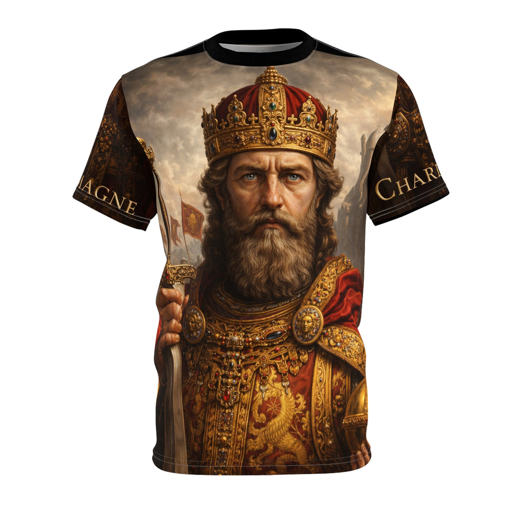 Charlemagne Emperor of the Franks— Medieval Royalty All-Over Print Shirt