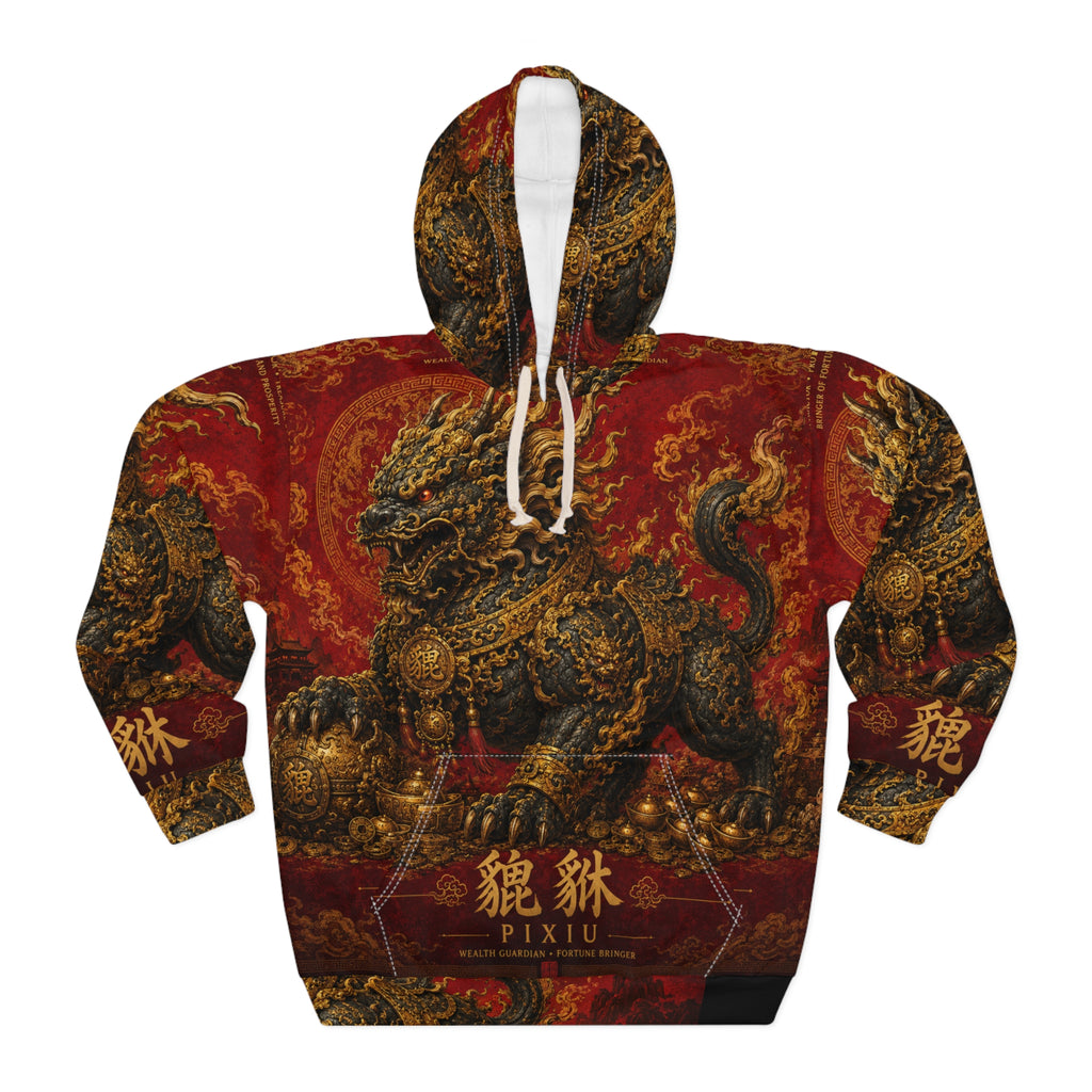 Pixiu Mythic Hoodie — Chinese Guardian Dragon Pullover
