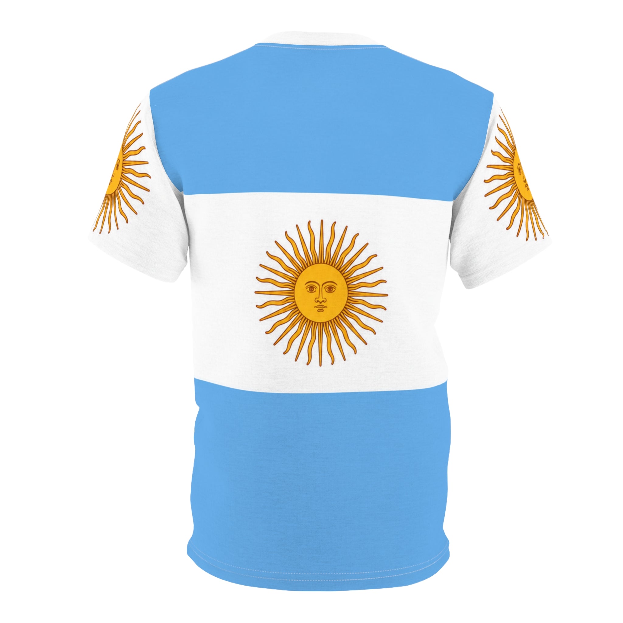 Argentina Flag Sun Tee — All-Over Print National Soccer Jersey